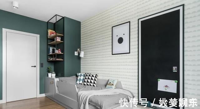 木格栅|108㎡现代简约风三室装修,用这样的木格栅做隔断,好美呀