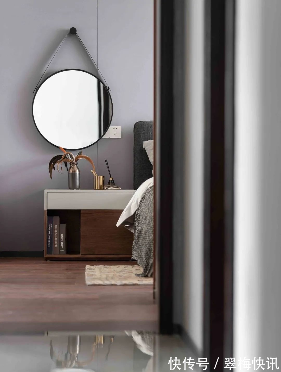 空间|116㎡现代简约,简洁优雅的空间,加入深色与绿植,稳重舒适