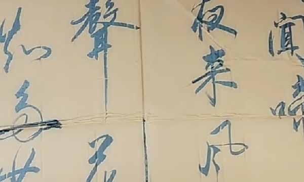 美女&美女利用废旧纸箱练习书法,字迹洒脱飘逸神采飞扬,让书法家汗颜