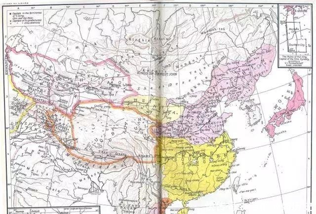 地图|美国哈佛版中国历史地图，与国内版差异大，主要朝代对比