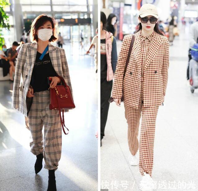 穿腻了牛仔裤,初秋试试时髦的“格纹裤”,从此摆脱路人感