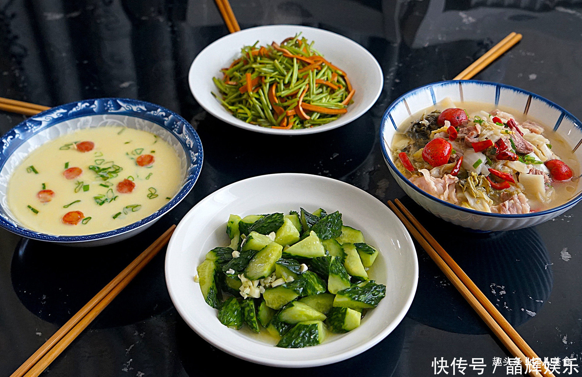 晒晒我家的午餐，简单4道家常菜，有荤有素，营养美味还不浪费