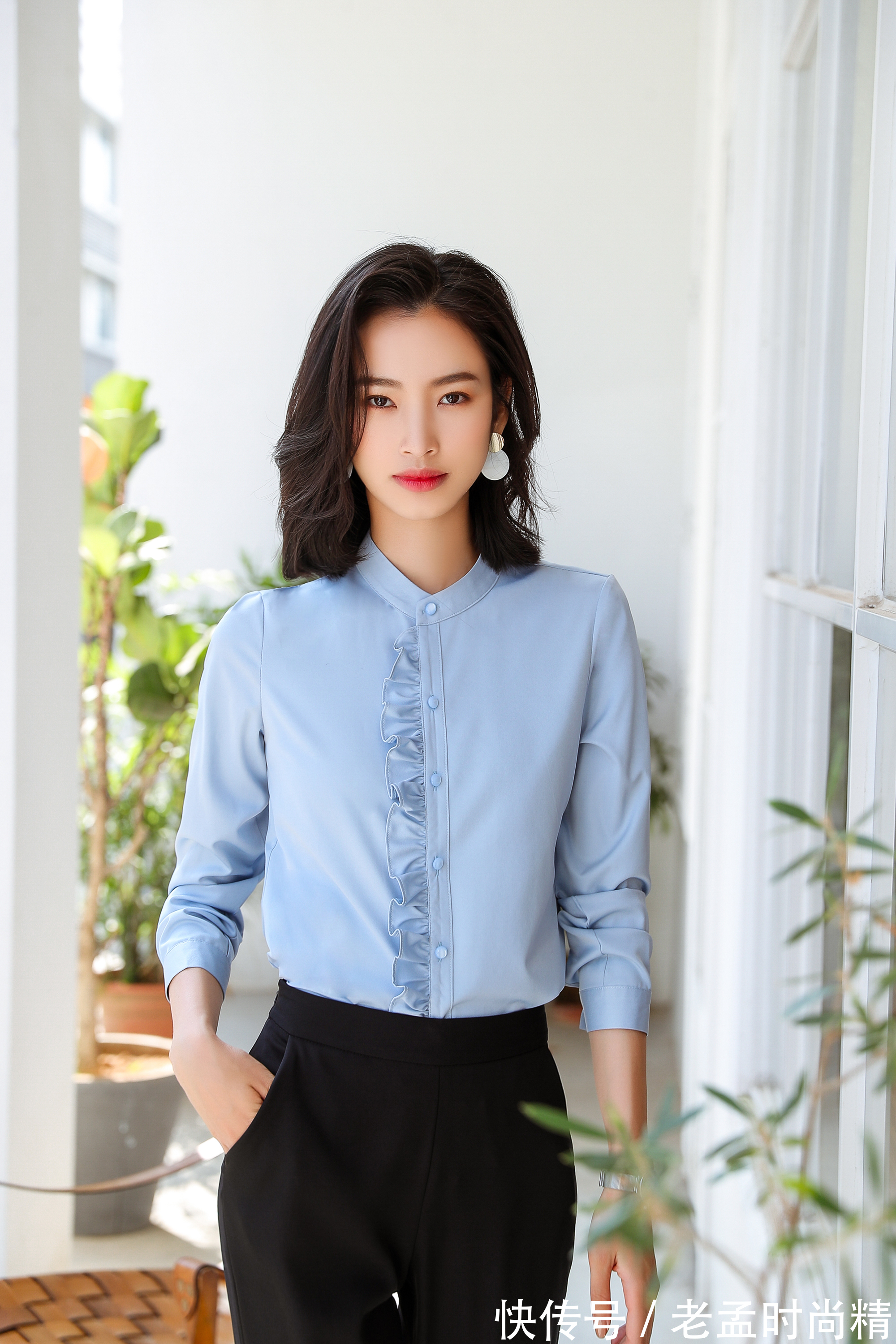 职业套装 黑色衬衫职业套装非常推荐