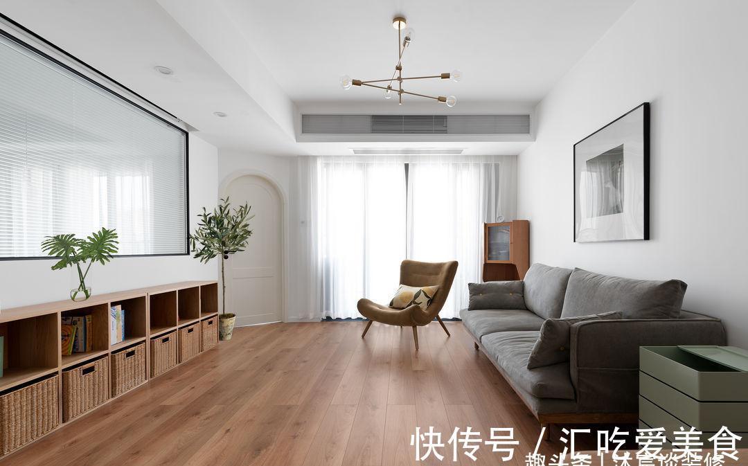 收纳|客厅不要茶几和电视,77㎡越住越大,室内干净清爽,把人深深迷住