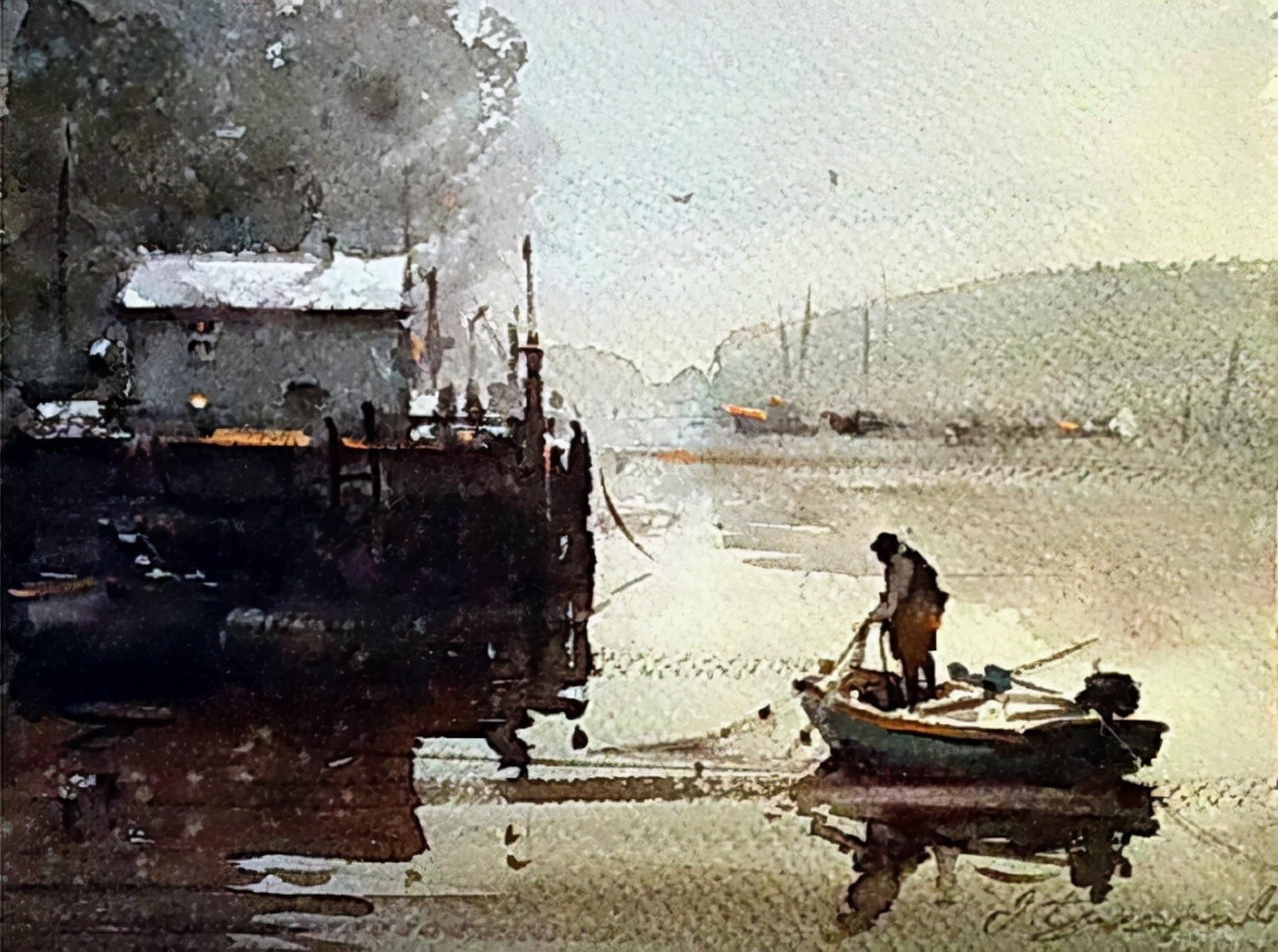 水彩画!水染的建筑与街道,塞尔维亚水彩画大师Dusan Djukaric作品(一)