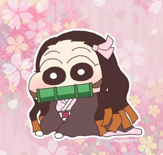 小新|蠟筆小新版《鬼滅之刃》，還我蝴蝶和禰豆子，我現在滿腦子哎嘿嘿