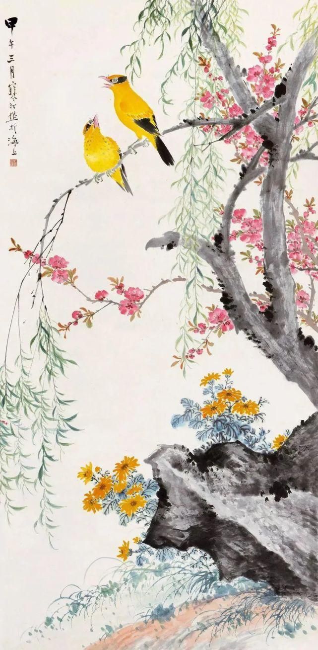 轻风|十位大师画柳，婀娜多姿，轻风拂面！