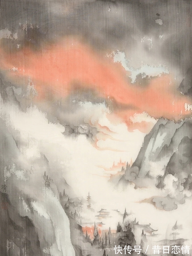 山水画|云飞霞蒸|郭清杰山水画