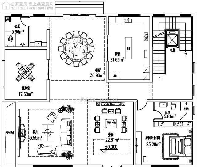 平面图|农村盖房单单主体就花费百万，4层带地下室，10卧室这得住多少人