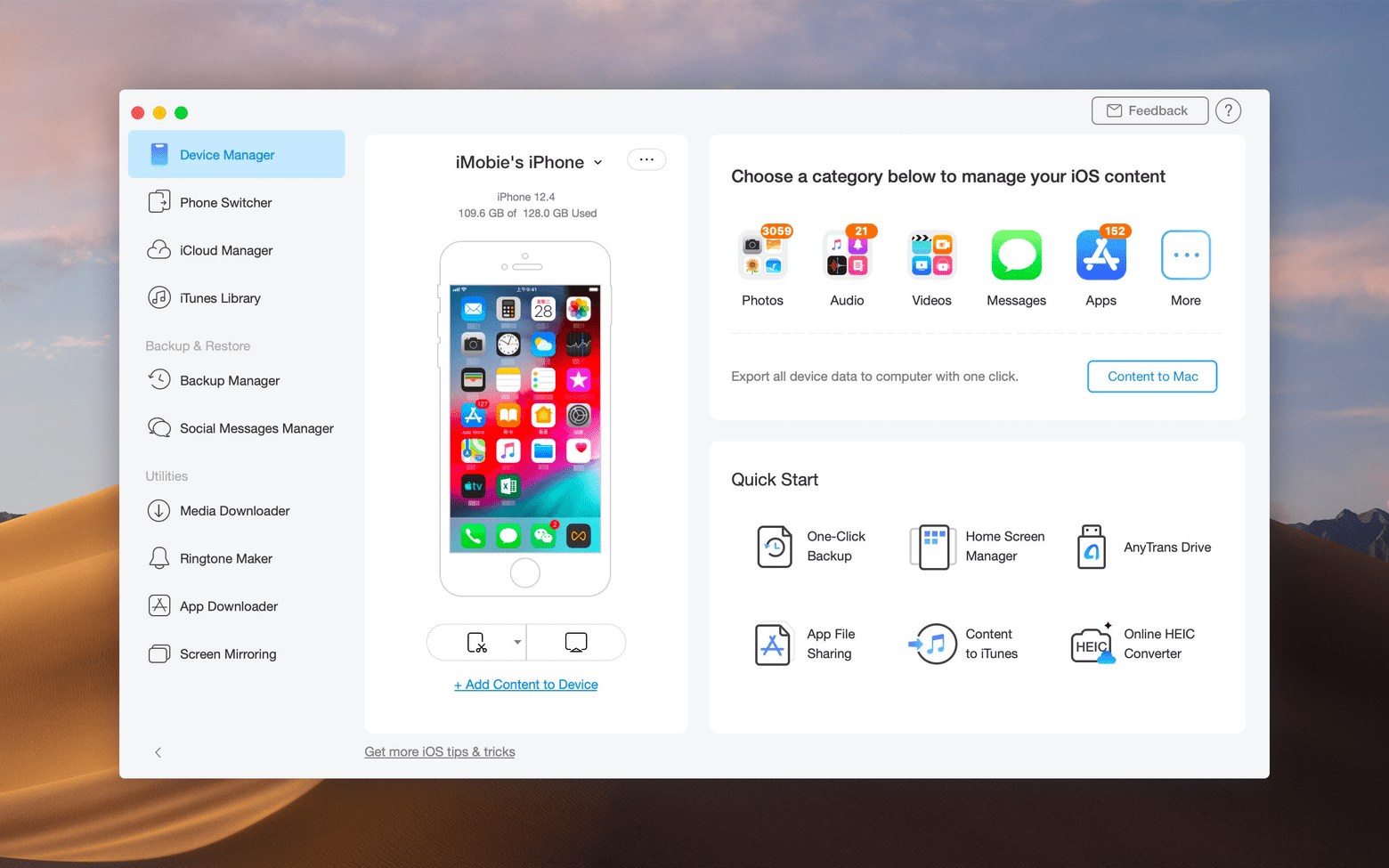AnyTrans for iOS for Mac v8.9.5.20230424 iPhone数据传输管理-下载否