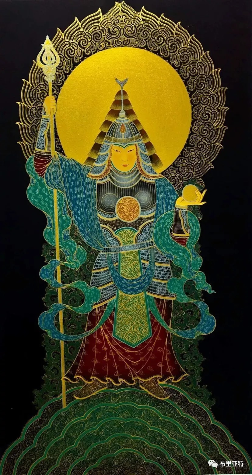 青年女画家奥云额尔德尼重现历代蒙古皇后