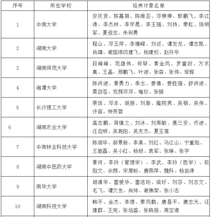 490名！2020湖南普通高校青年骨干教师培养对象正在公示