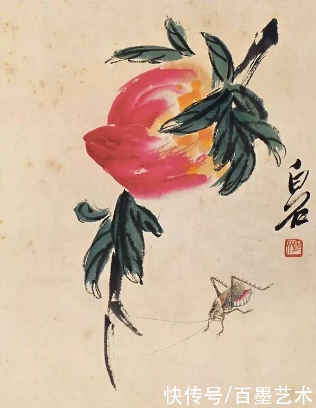 蝴蝶|齐白石草虫图200张，他把草虫画活了