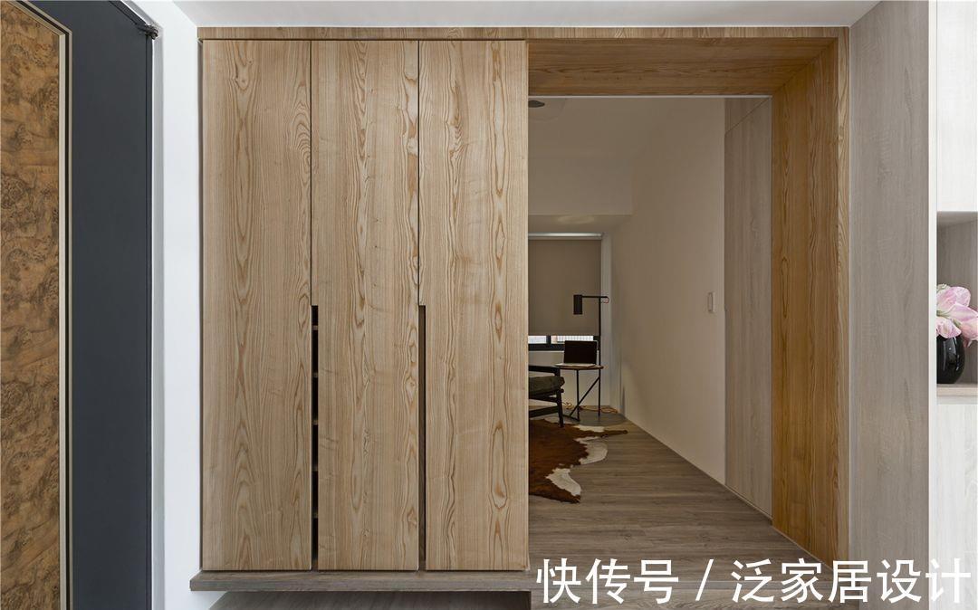 木纹|46平老房子的装修设计,选择自然木纹和干净白墙,塑造简约美家