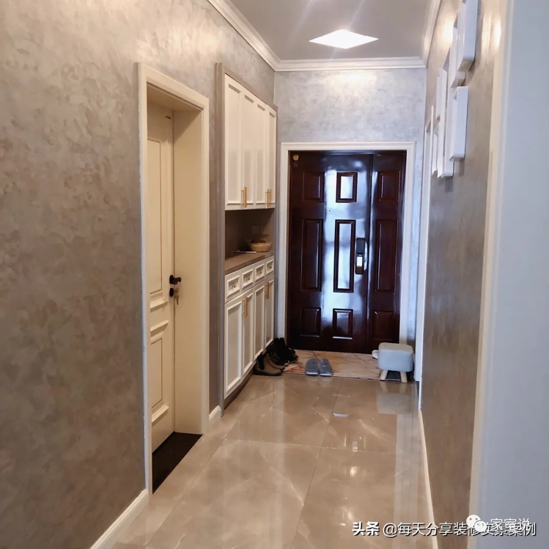 电视背景墙|这是我见过最美家装，进门就被玄关迷住，全屋真心漂亮，晒晒