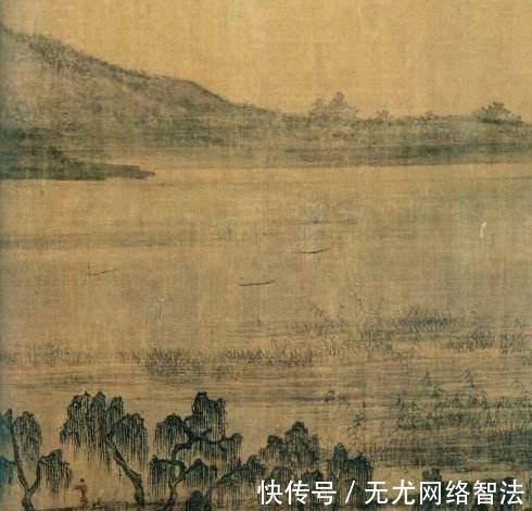 潇湘图@他被称为南派山水画鼻祖,一幅《溪岸图》虽价值连城,却不在中国