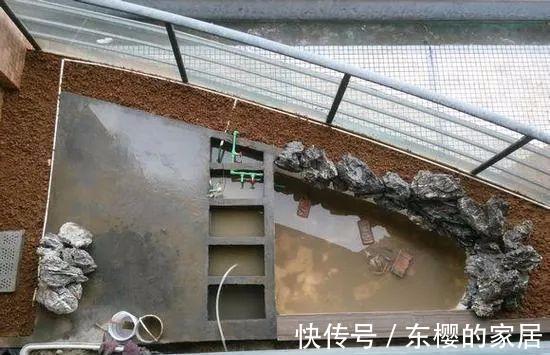 阳台|3平阳台都能利用起来?老爸非要自己砌个养鱼池,还说能旺风水