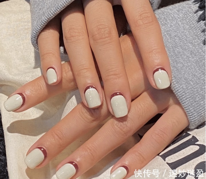 强迫症的克星—反法式美甲,优雅高级,入手不亏