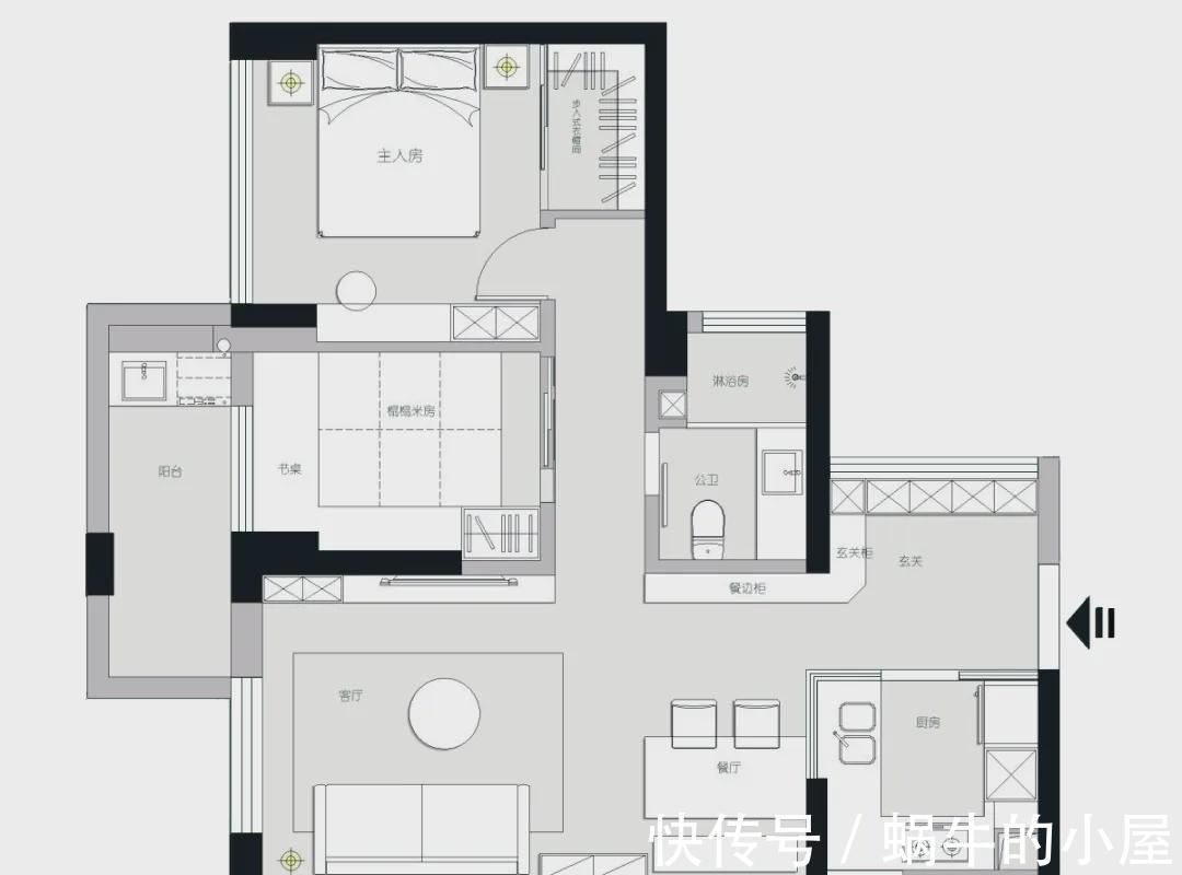 两居|87㎡舒适养心的北欧风两居,一抹复古墨绿色,好看到受不了~