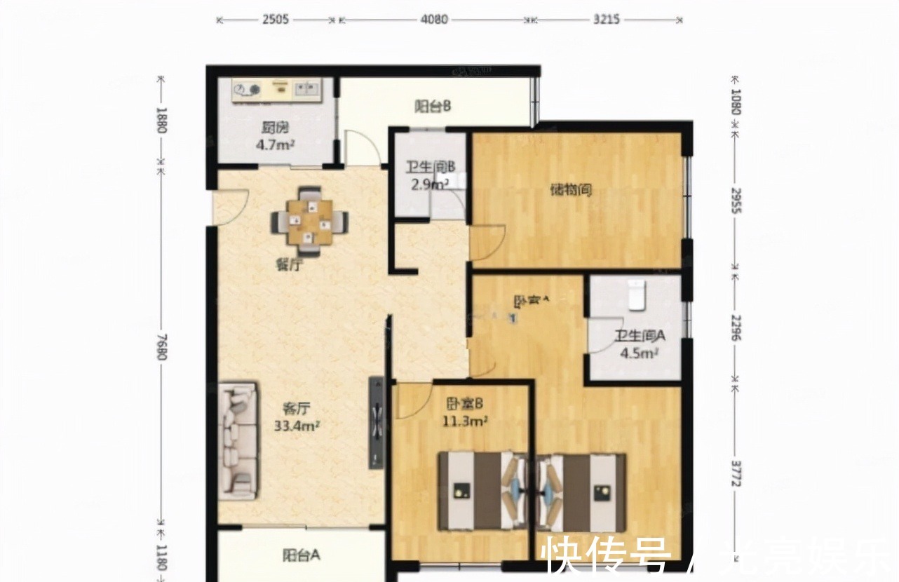屋主|116㎡永不落俗的黑白灰贯穿全屋,一入门便是一眼望穿的客厅