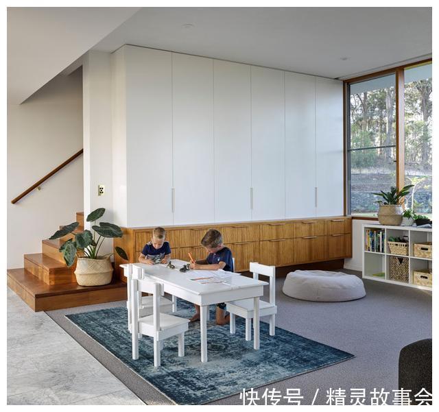 休息室|石头堆砌的别墅设计,看外观就被迷住了,大院子、游泳池一并拥有