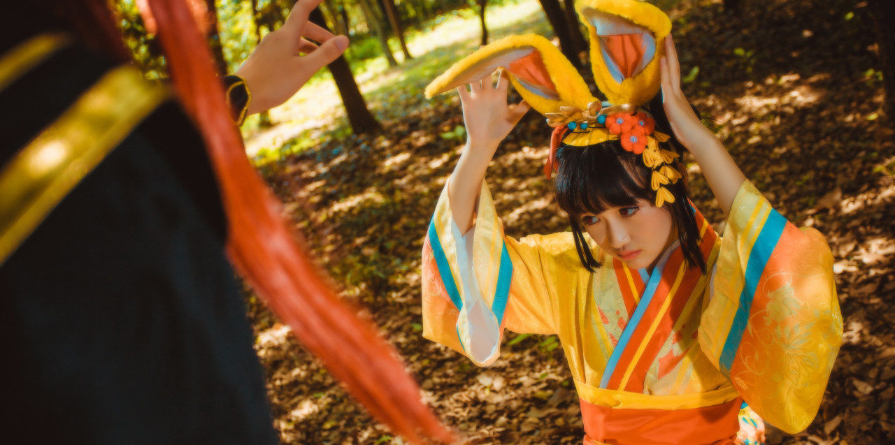 山兔|阴阳师山兔山蛙Cosplay