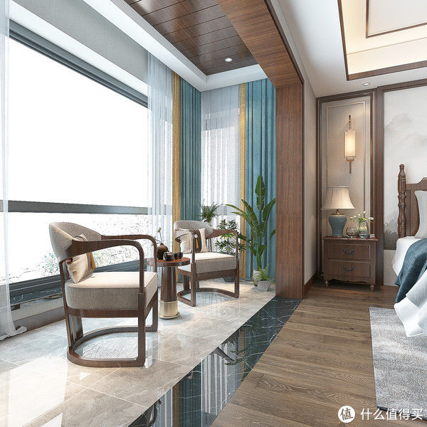 中式|上海夫妻的新房装中式，三层别墅，虽然面积不大，装出来却很温馨