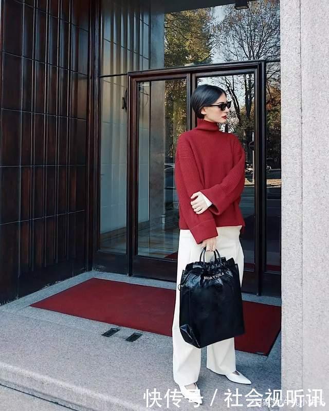 最近火了一种穿法“毛衣+牛仔裤”,优雅又时尚,回头率十足