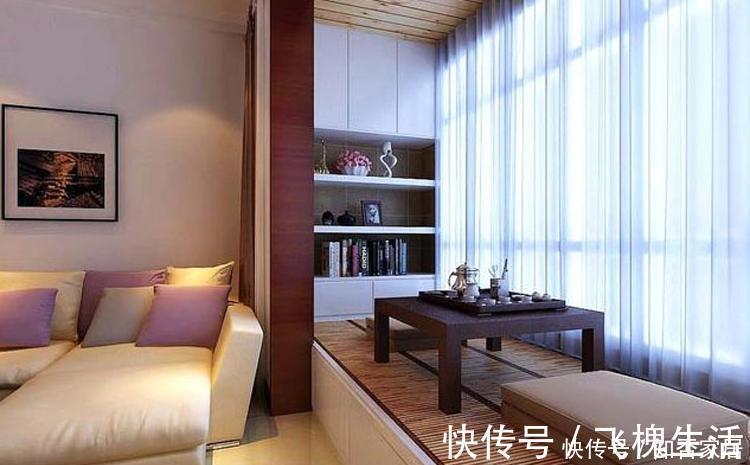 榻榻米|阳台装修万万不要装推拉门，这样装更实用美观，后悔没早发现