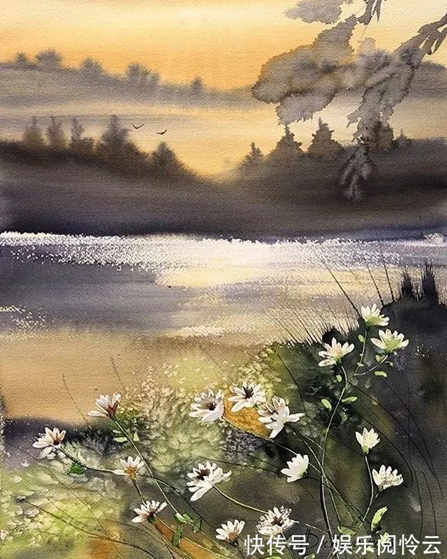 屏保$充满仙气的水彩画，每一张都可以用来做屏保！