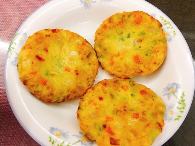 马齿苋|营养早餐----五彩蔬菜饼