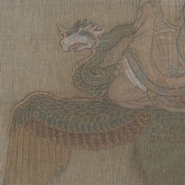 古画|这张1500年前的古画,疑似出现穿越的仙鹤,画中的女人更奇怪