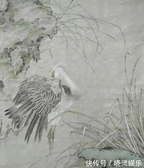 花鸟画$陈建强的花鸟画造境唯美,引人踏入清雅之境