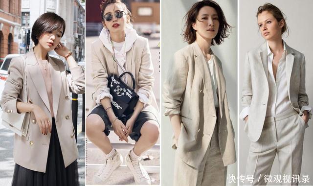 温柔|真正会穿衣的女人,不会拒绝燕麦色+白色,显白减龄、好有气质