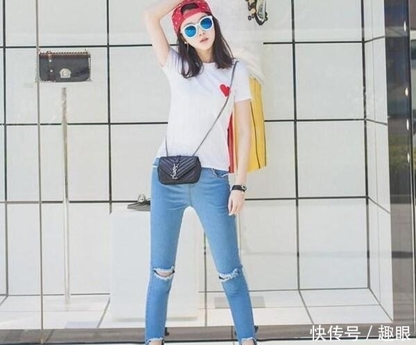 身材|长得好看,身材紧致的女孩子,搭配牛仔裤,彰显独特魅力
