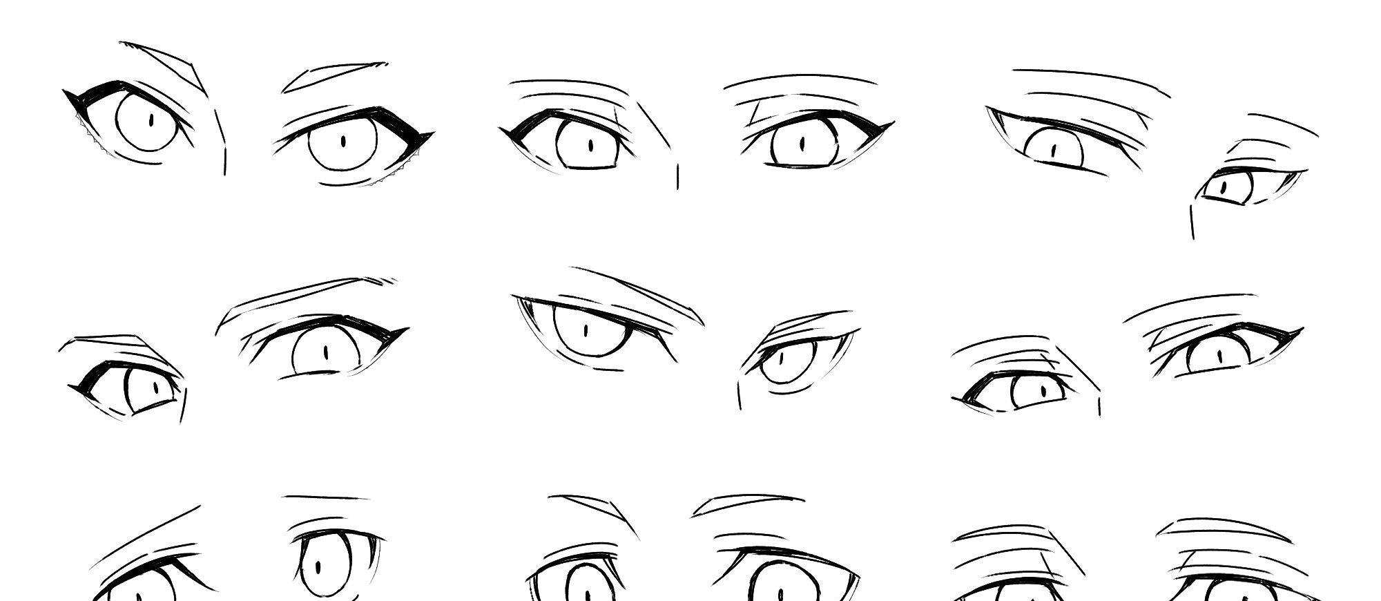 人物|动漫人物眼睛怎么画?老师们都是这样画的,原来画法其实很简单