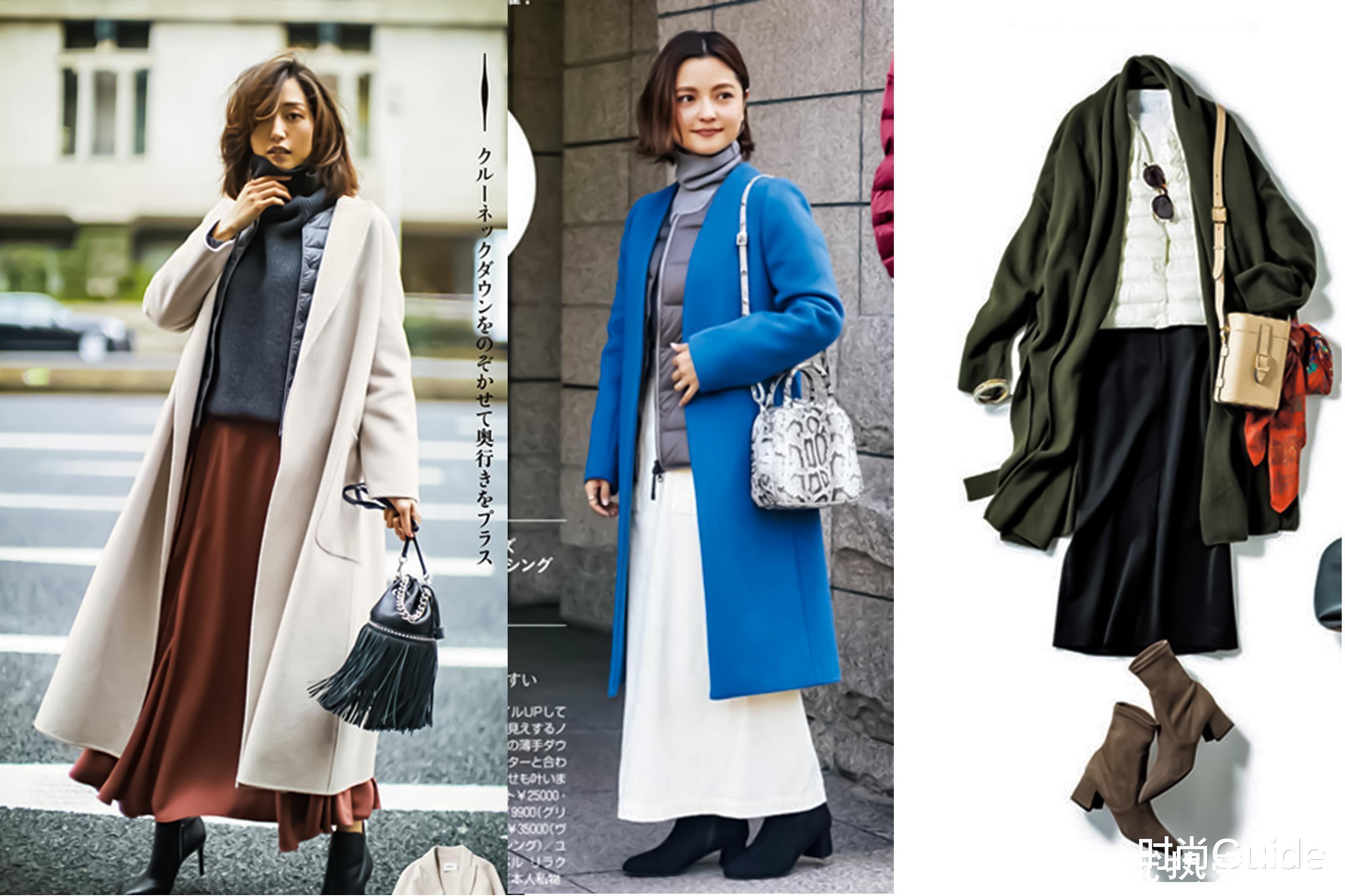 显瘦|长大衣+薄羽绒服,冬天这样穿,好看显瘦与保暖都可兼得!