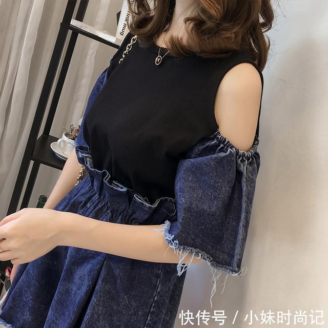 v领|女生夏季穿短裤套装更显清纯可爱