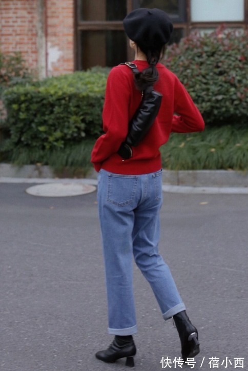 针织衫|建议小个子女生多穿“九分裤”,配短靴、乐福鞋都很美,值得参考