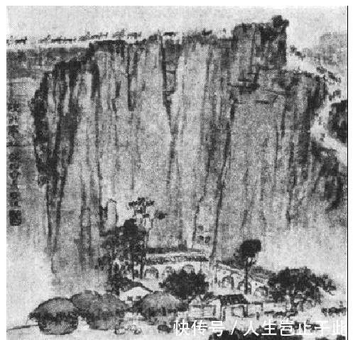 画家!1960年江苏画家创作的山水画 歌颂祖国的大好河山