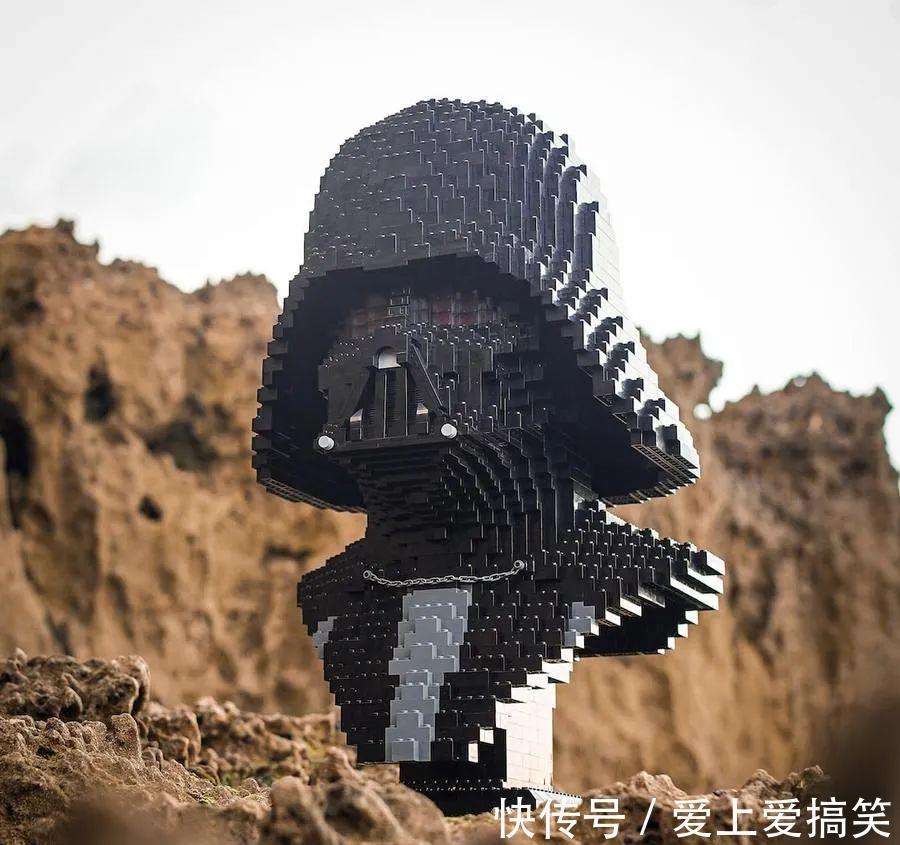 塞尔达传说|美队盾牌?星战头盔?这家公司做出了1:1真人大小的乐高积木模型