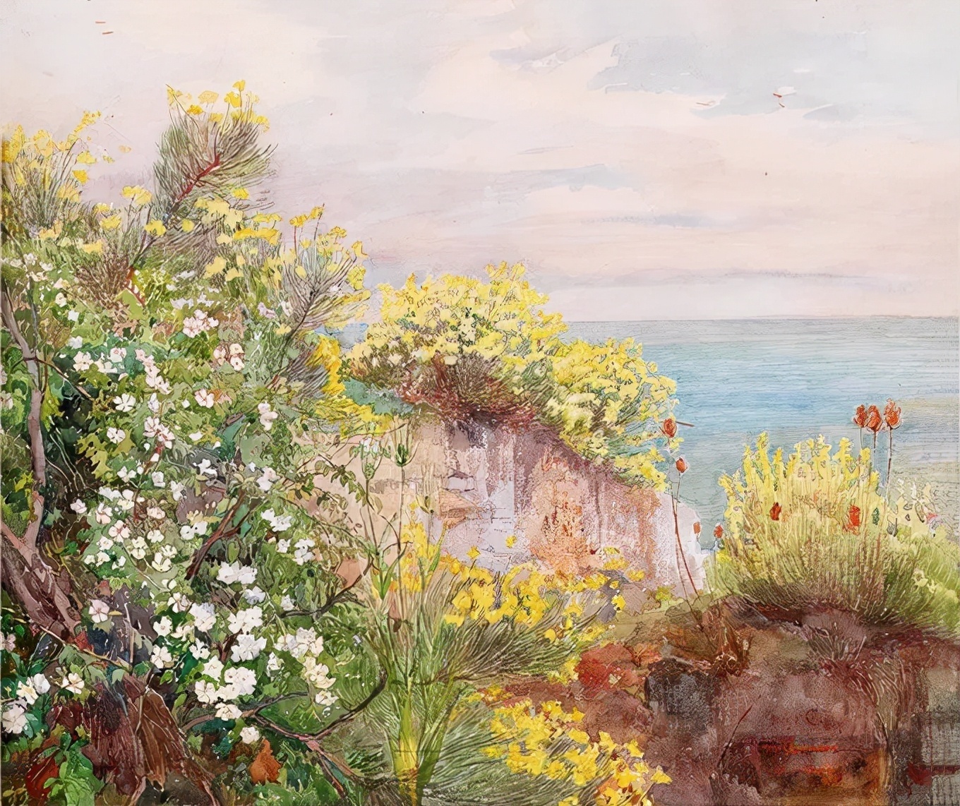 爱雨果!奥地利艺术大师,爱雨果·查勒蒙特的油画作品很清新自然!