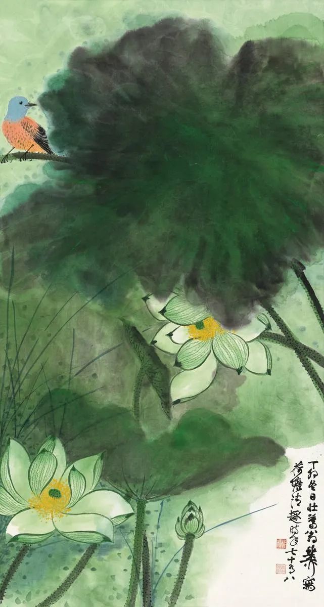 荷塘$谢稚柳的江南荷塘，美翻了