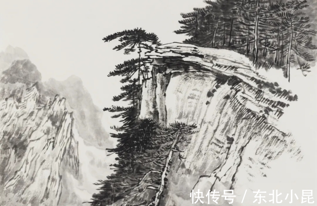 黄山#画山画水,山水画家王学辉黄山最新写生