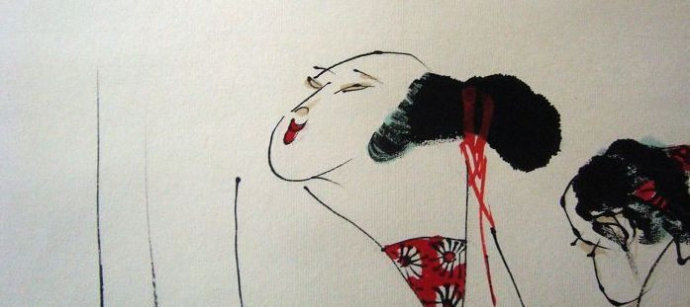 绘画作品@王西京的人物绘画作品,太有个性了!