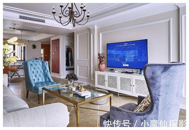 拼花砖|她家的美式风格太漂亮了，130㎡，高级感十足，堪比时尚家居博主！
