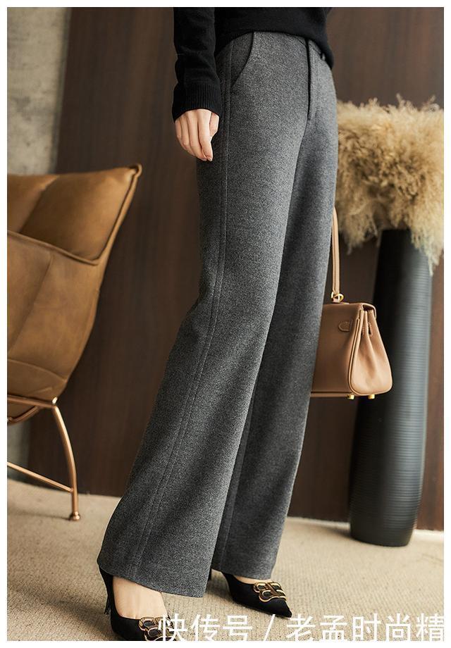 针织|新出一种女裤, 叫“羊毛针织裤”, 保暖又舒适, 时髦还高级