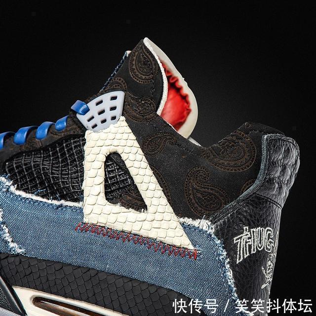 腰果花 致敬说唱巨星!这双牛仔腰果花AJ4只能看不能买