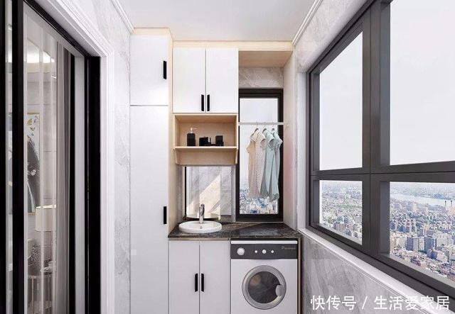 装修风格|房子装修不要把洗衣机放阳台了,外国家庭这样做更实用,太机智了
