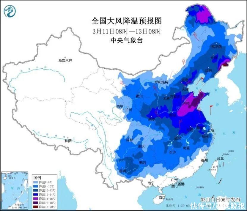 冷空气开始发威！上海明后天气温“腰斩”，大风和降水即将抵达